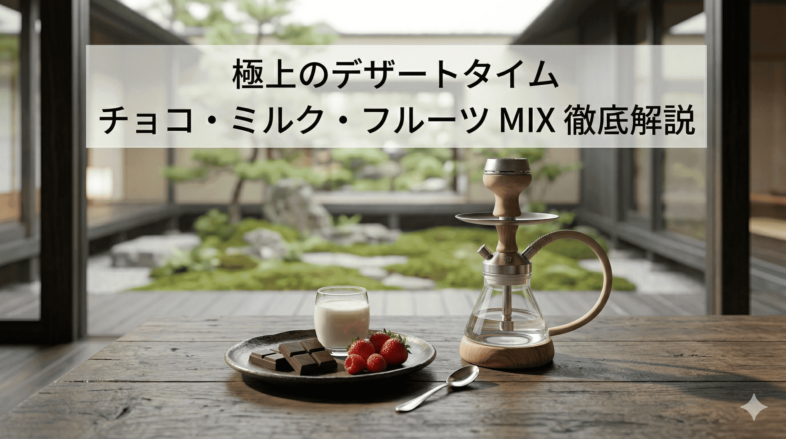 甘党必見!至高のデザート系シーシャMIXレシピ10選とおすすめフレーバー徹底解説